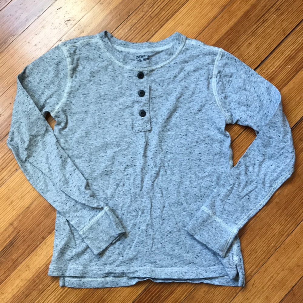 Crewcuts long sleeve Henley shirt size 8
